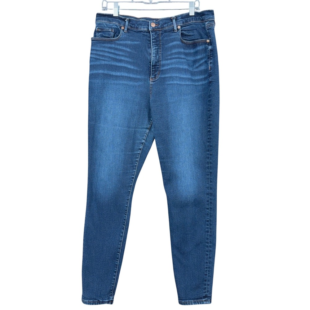 LOFT The Jegging Women 34 18 Cotton Spandex Blue Denim Jeans